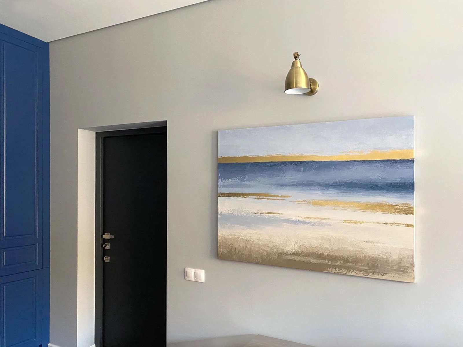 Gold Morning Contemporary Abstract Canvas Artwork GS023 wall art